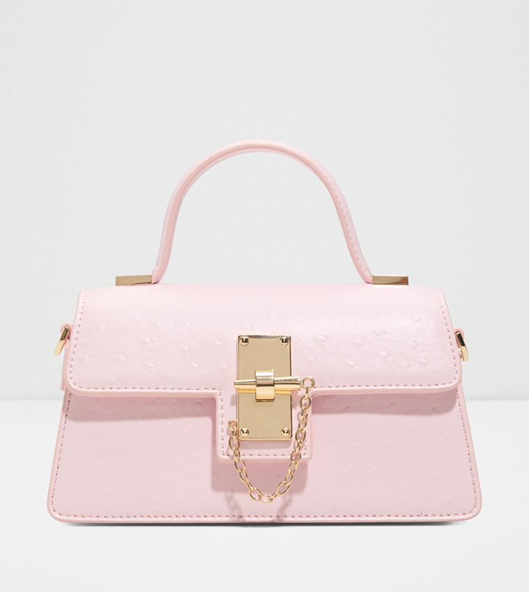CALLUNA Textured Flap Top-Handle Bag