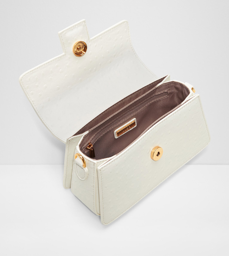 CALLUNA Textured Flap Top-Handle Bag