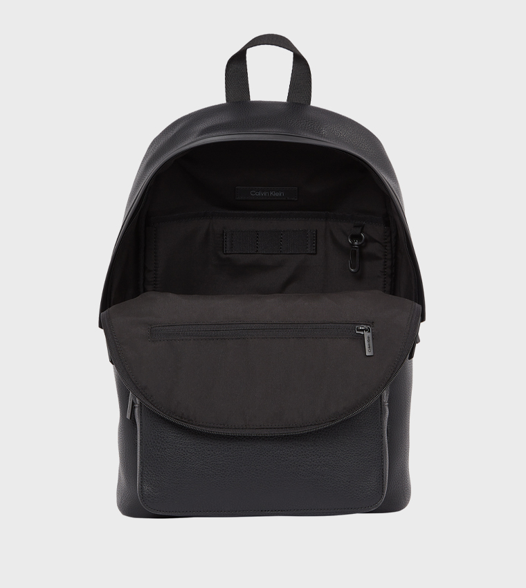 Textured Zip-Closure Backpacks