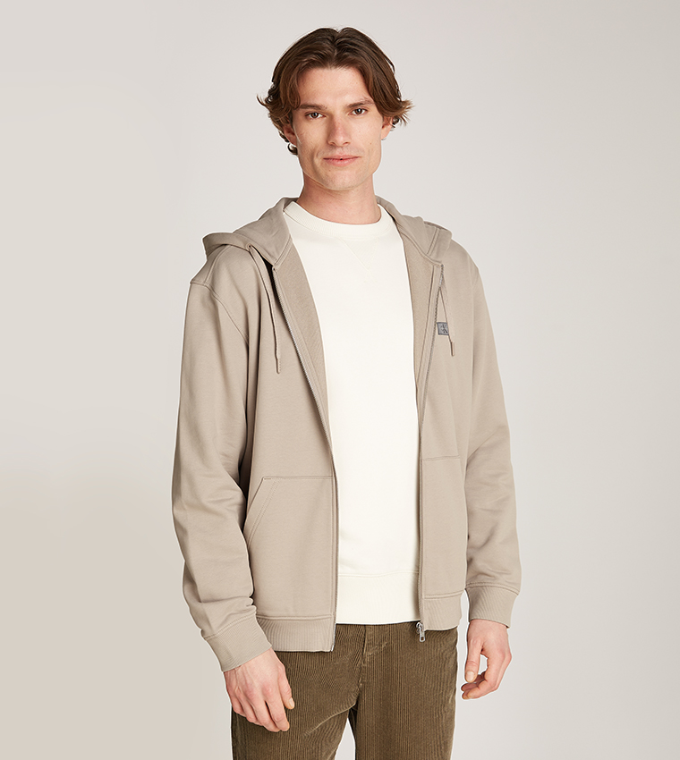 Zippered Long Sleeves Hooded Jacket
