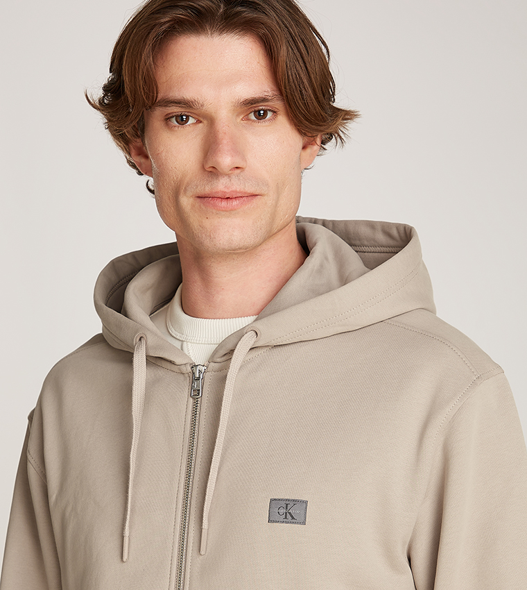 Zippered Long Sleeves Hooded Jacket