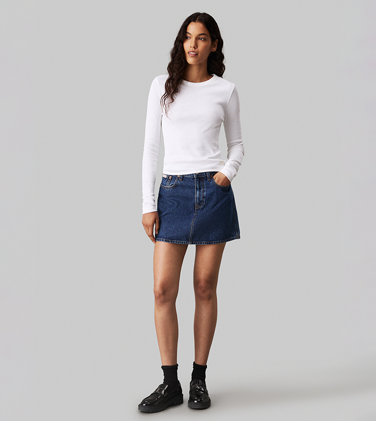 Ribbed Long Sleeves Top