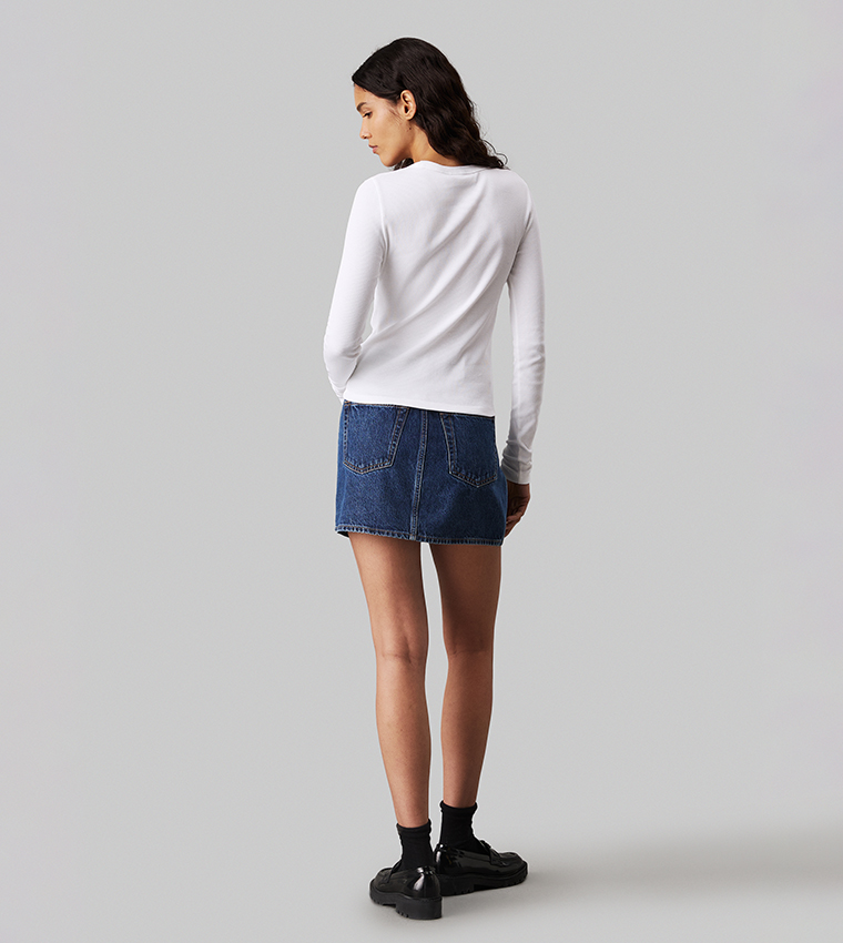 Ribbed Long Sleeves Top