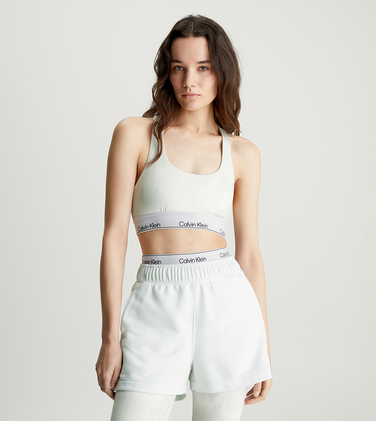 Logo Band Racer Back Sports Bra 