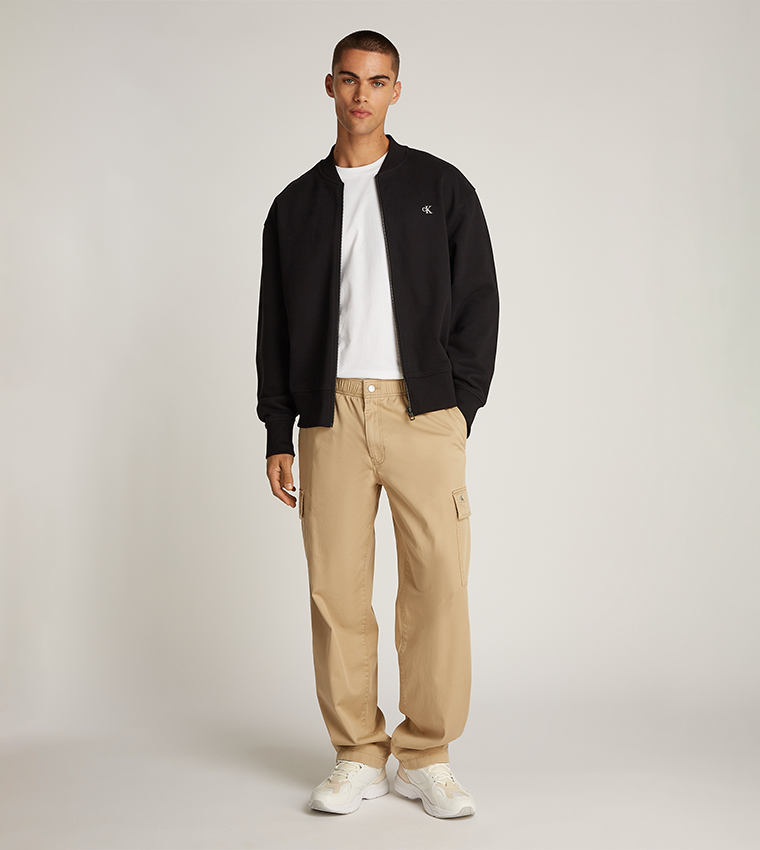 Logo Embroidered Zip-Through Jacket