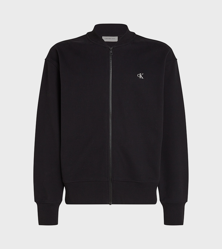 Logo Embroidered Zip-Through Jacket