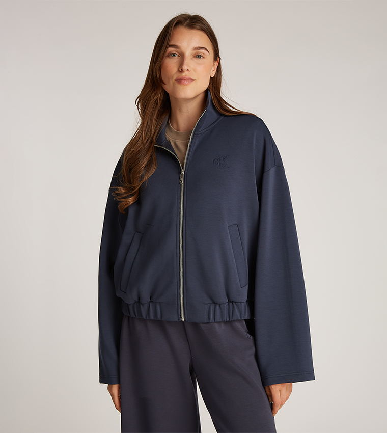 Logo Embossed Zip-Through Jacket