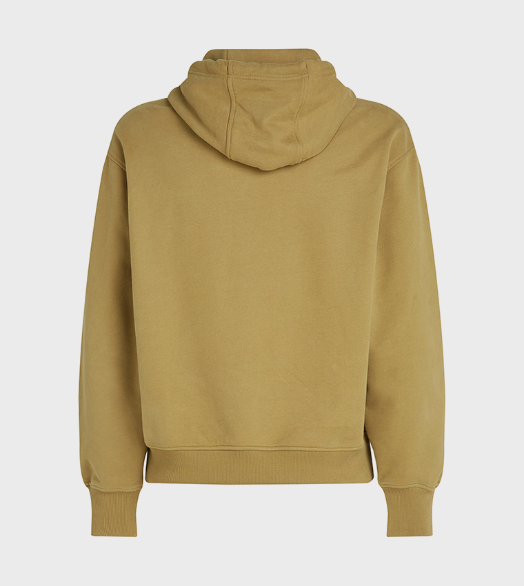 Logo Embroidered Zip-Through Hoodie