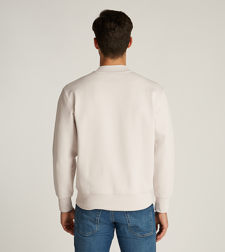Logo Embossed Crew Neck Sweatshirt