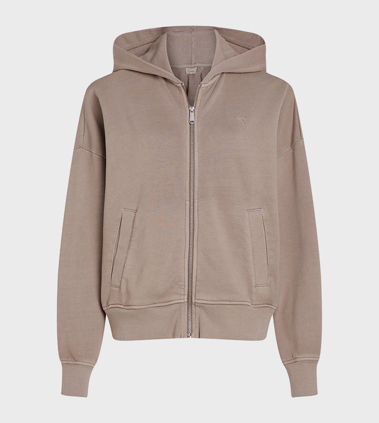 جاكيت بطبعة في الخلف وشعار 