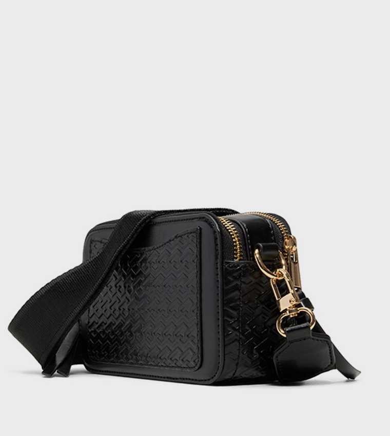CAMELYA Embossed Zippered Camera Bag