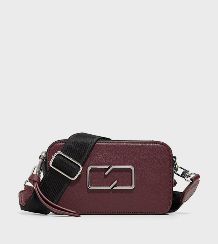 CAMELYA Embossed Zippered Camera Bag