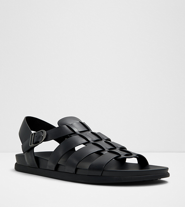 Black casual sandals outlet