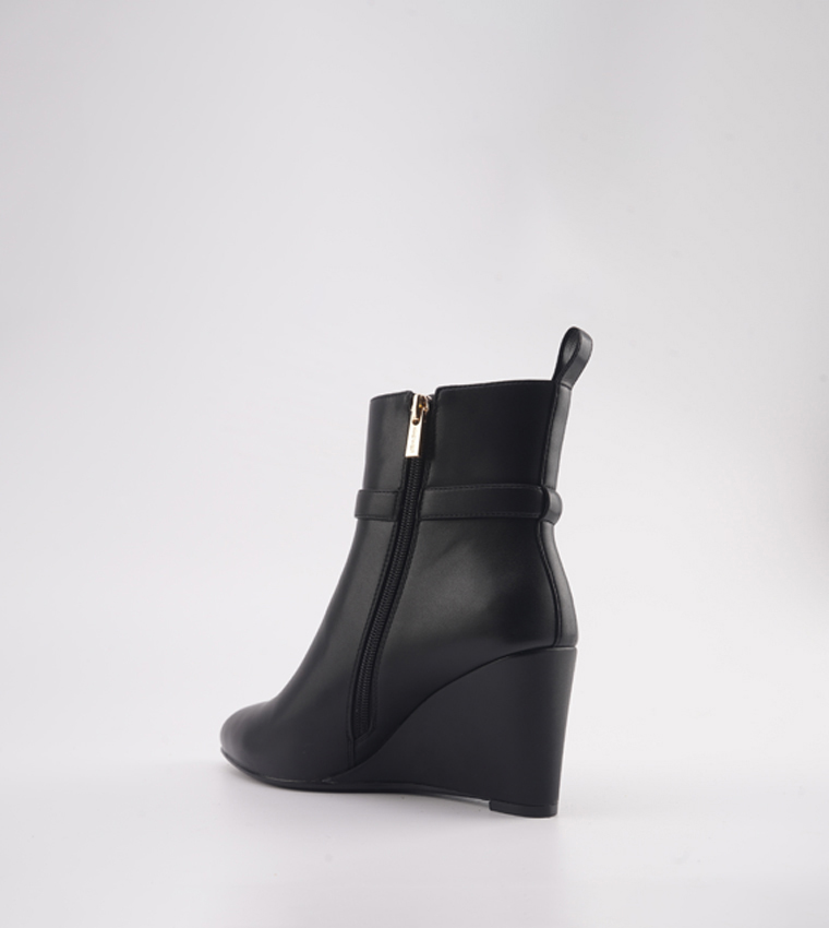 CANOR Ankle Wedge Heel Boots