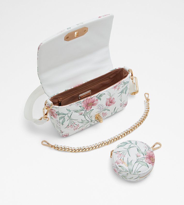 CARAVER Floral Crossbody Bag with Coin Pouch