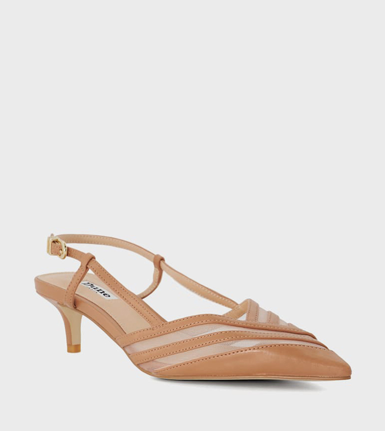 Buy Dune London CARLENE Pointed Toe Slingback Pumps In Camel