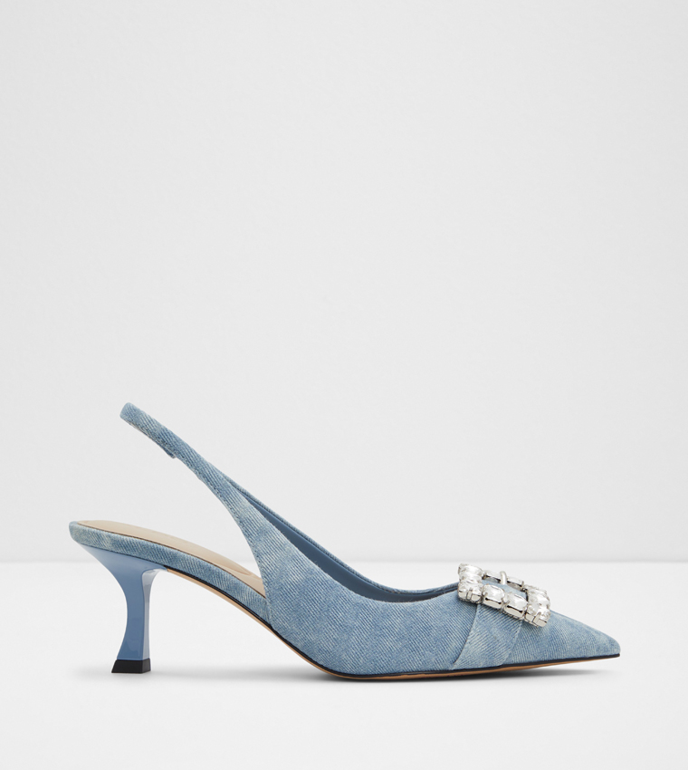 Buy Aldo CARLITA Embellished Slingback Pumps In Blue 6thStreet Bahrain