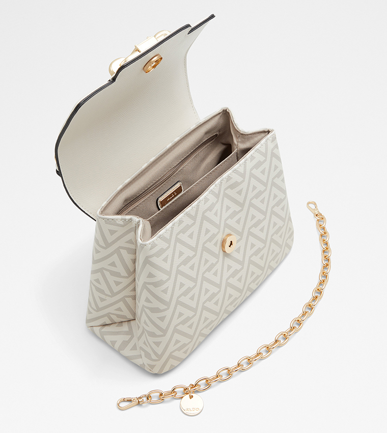 Buy Aldo CARONELLE Patterned Top Handle Bag In Grey | 6thStreet UAE