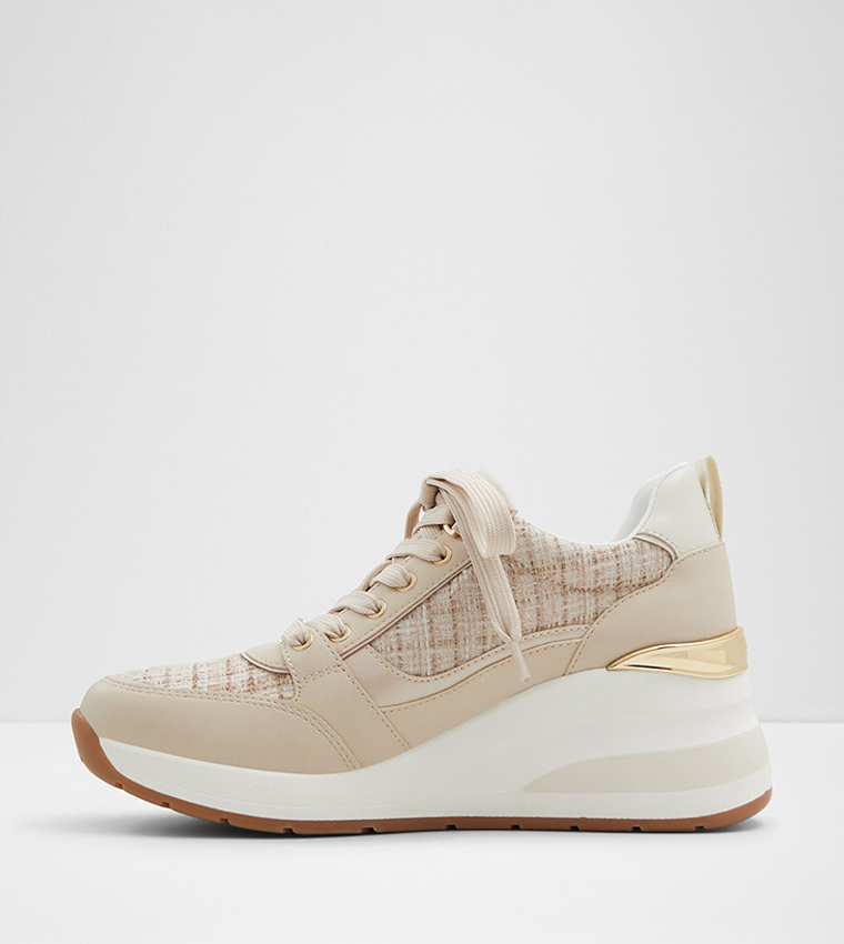 CAROTERIEL Lace Up Wedge Sneakers