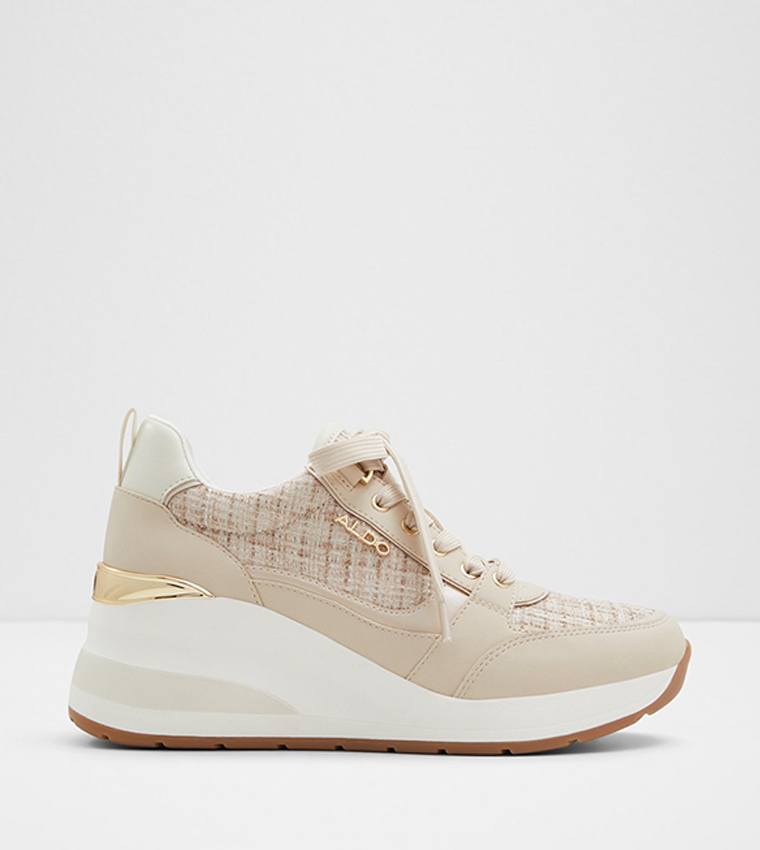 CAROTERIEL Lace Up Wedge Sneakers