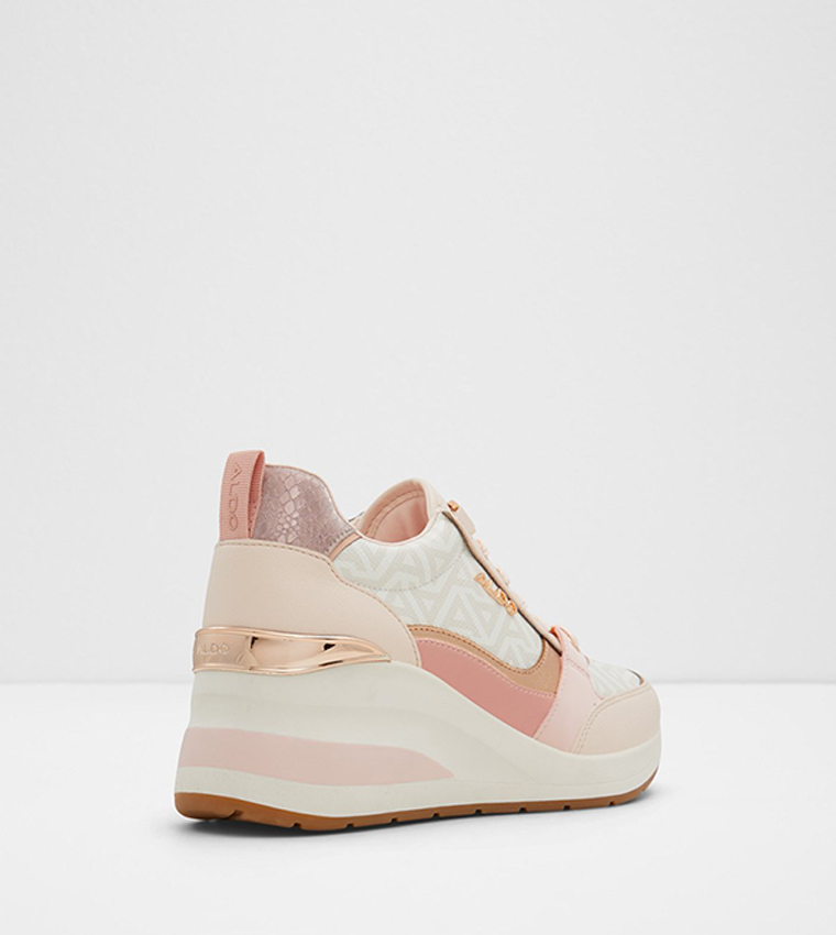 Buy Aldo CAROTERIEL Lace Up Wedge Sneakers In Pink 6thStreet UAE