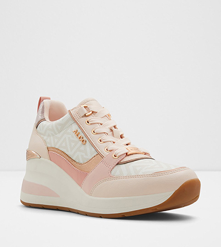 CAROTERIEL Lace Up Wedge Sneakers