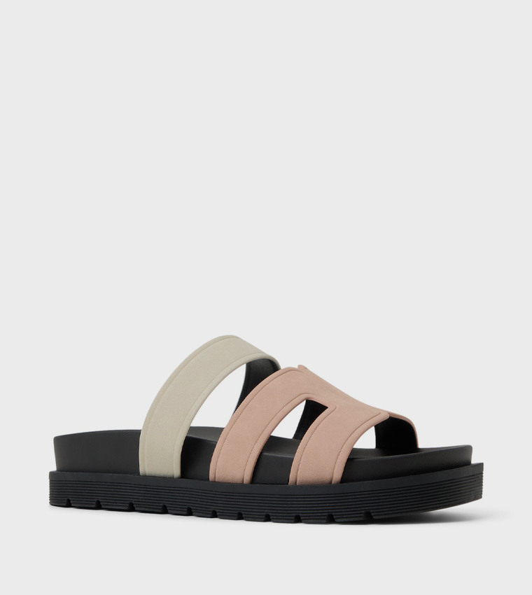 CASABLANCAAA Textured Platform Sandals