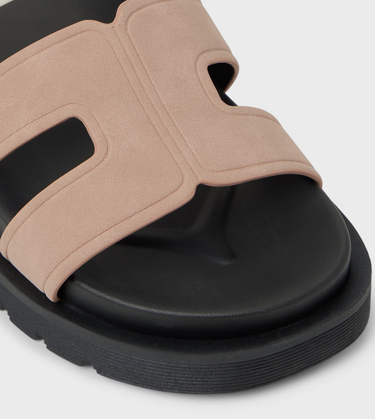 CASABLANCAAA Textured Platform Sandals