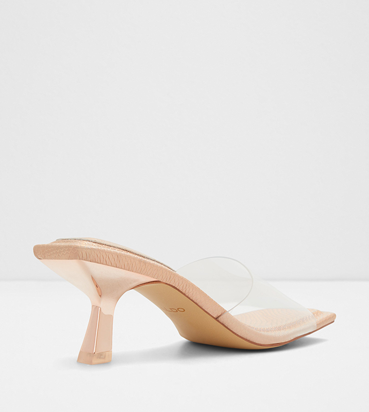 Clear kitten 2025 heel shoes