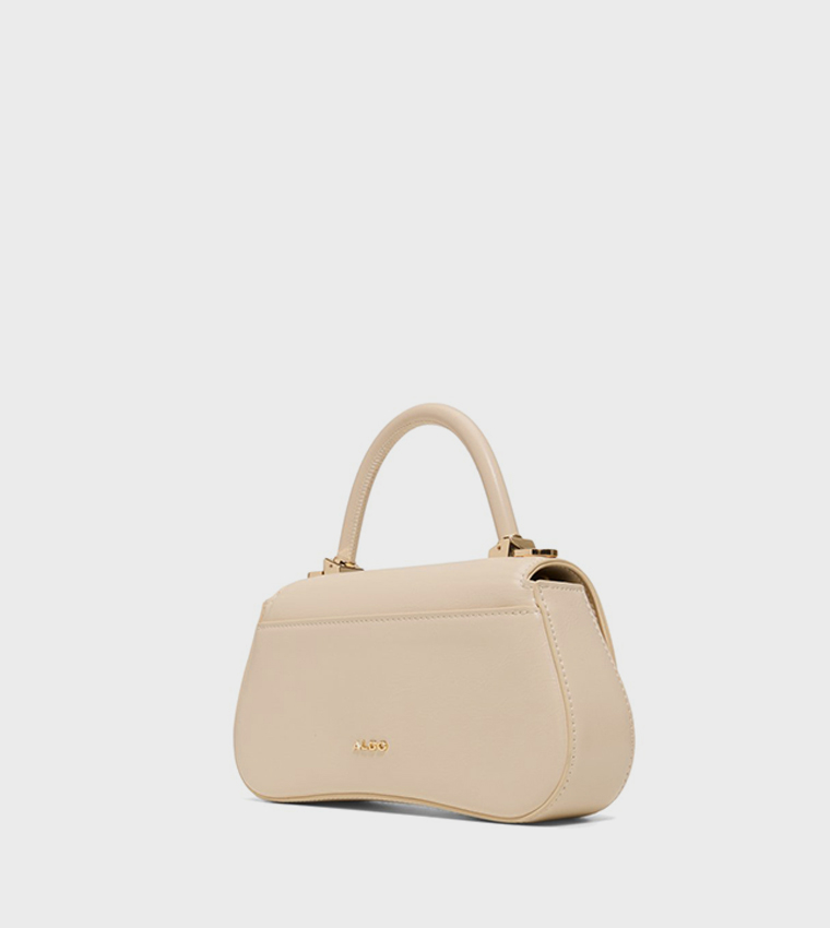 CATRINE Textured Flap Top-Handle Bag
