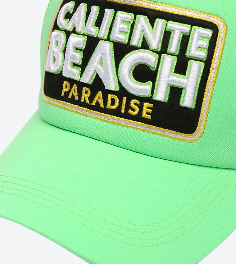 Cailente Beach Embroidered Cap - Green CBNG1