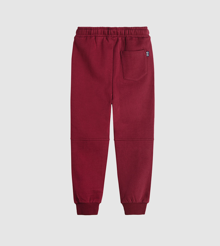 Buy COOL CLUB R B Kids Kids Solid Joggers In Burgundy