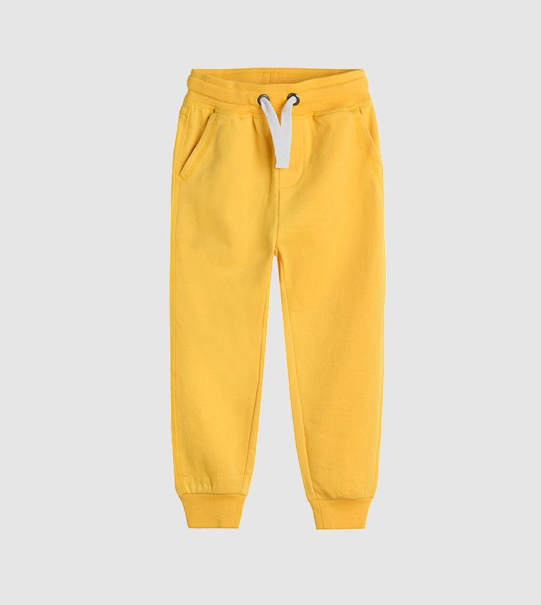 Buy Cool Club Kids Solid Joggers In Yellow 6thStreet UAE