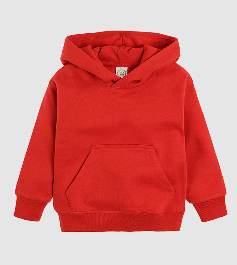 Buy Cool Club Kids Casual Hooded Sweatshirt In Red 6thStreet Oman
