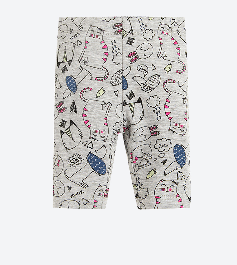 Melange printed leggings online