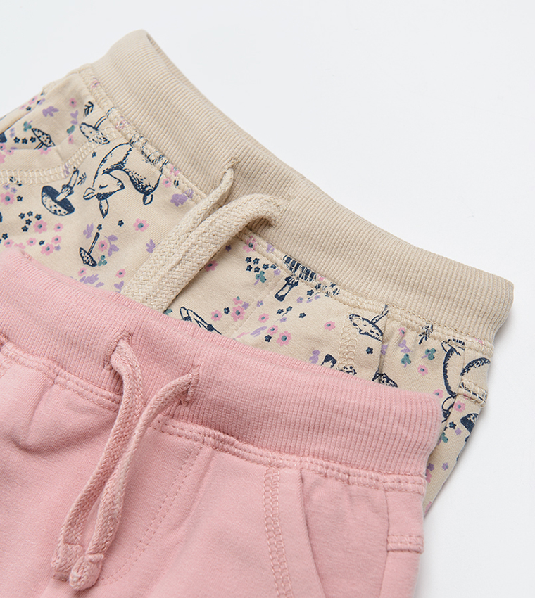 Buy COOL CLUB R B Kids Kids Pack Of 2 Solid Printed Joggers In Multiple Colors 6thStreet UAE