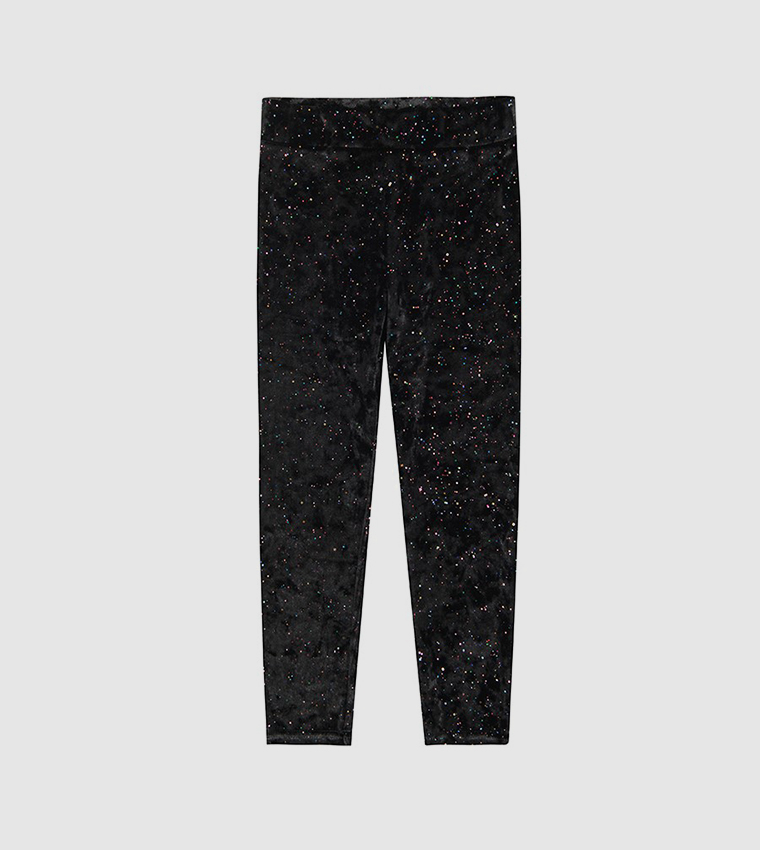 Kids black jeggings sales