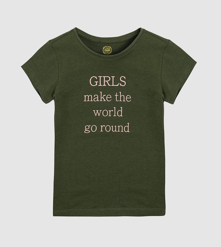 Buy Cool Club Kids Casual Printed T Shirt In Green 6thStreet Bahrain