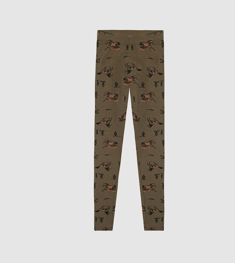Buy COOL CLUB R B Kids Kids Casual Printed Leggings In Brown 6thStreet Bahrain