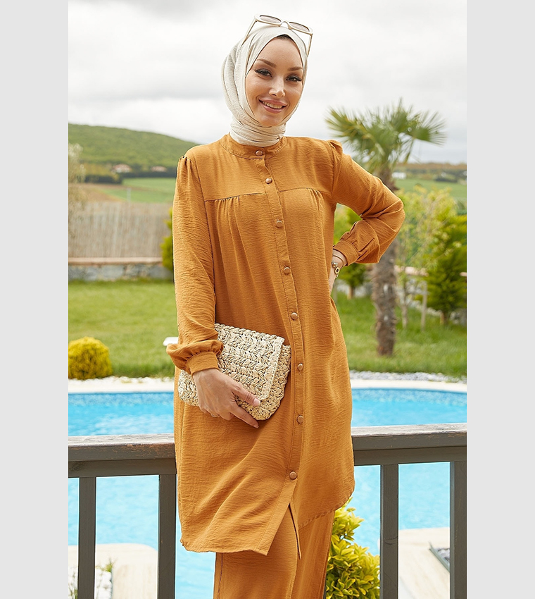 Solid Long Sleeves Co-Ord Set