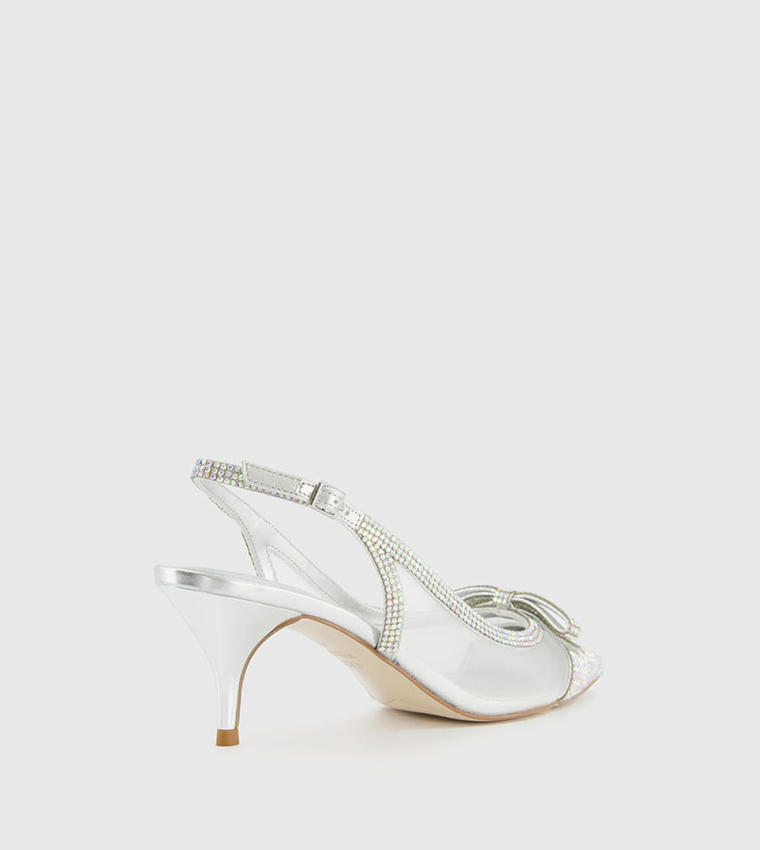 Celeste Bow Detail Mesh Open Shoes