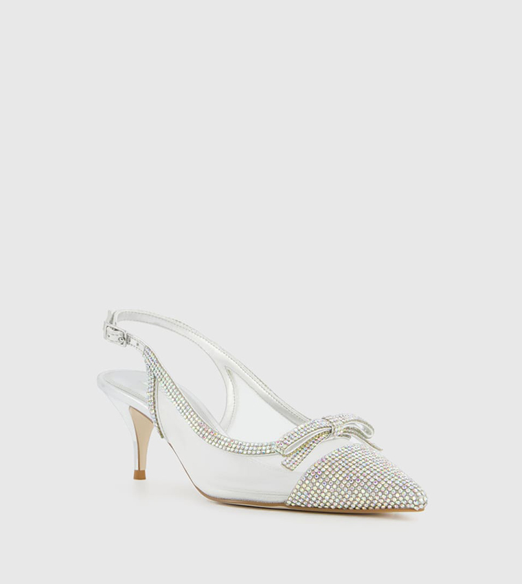 Celeste Bow Detail Mesh Open Shoes