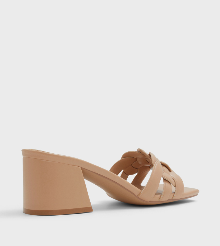 CELIINA Braided Block Heel Sandals