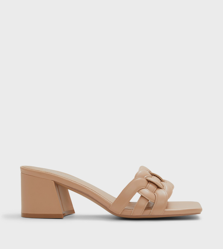 CELIINA Braided Block Heel Sandals
