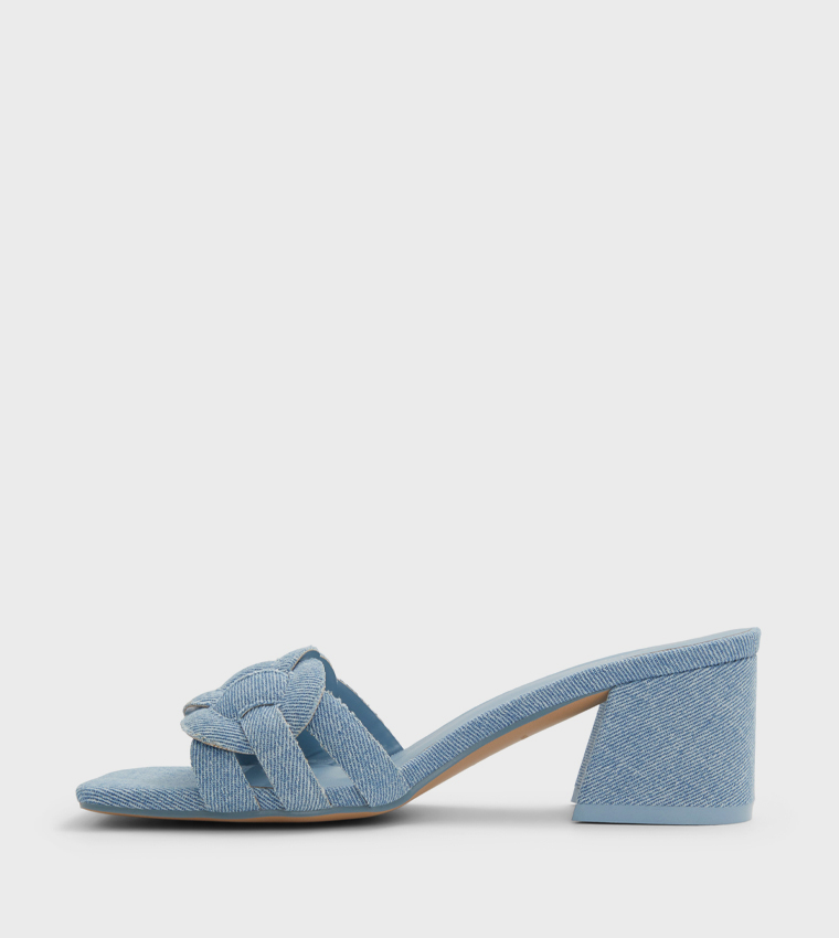 CELIINA Braided Block Heel Sandals