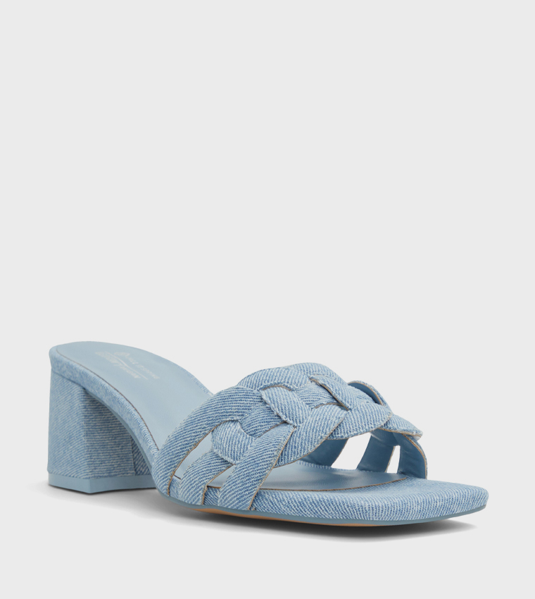 Buy Call It Spring CELIINA Braided Block Heel Sandals In Blue 6thStreet Bahrain