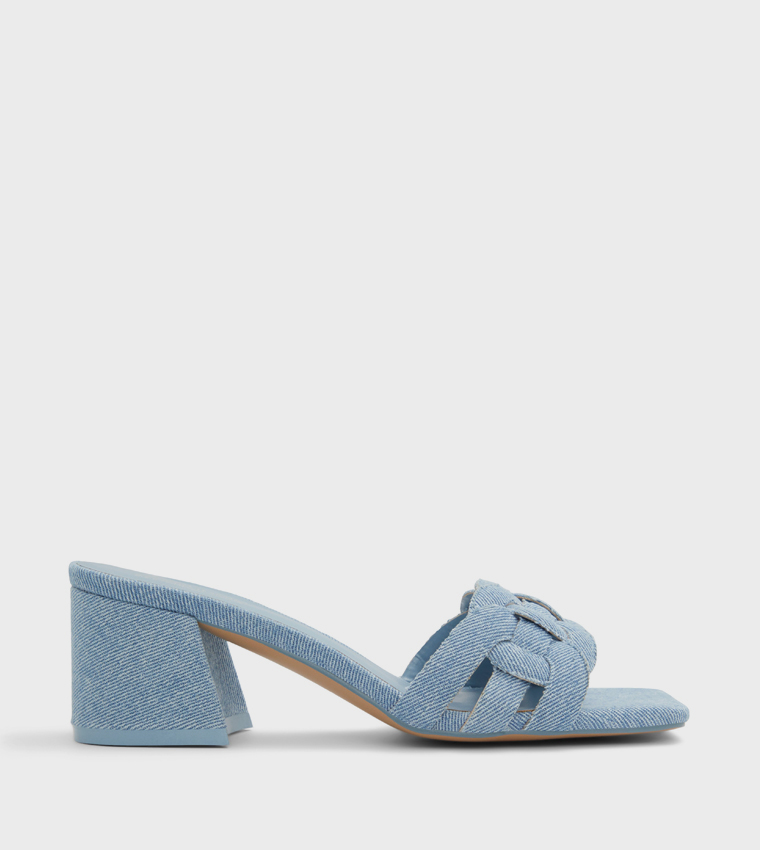 CELIINA Braided Block Heel Sandals