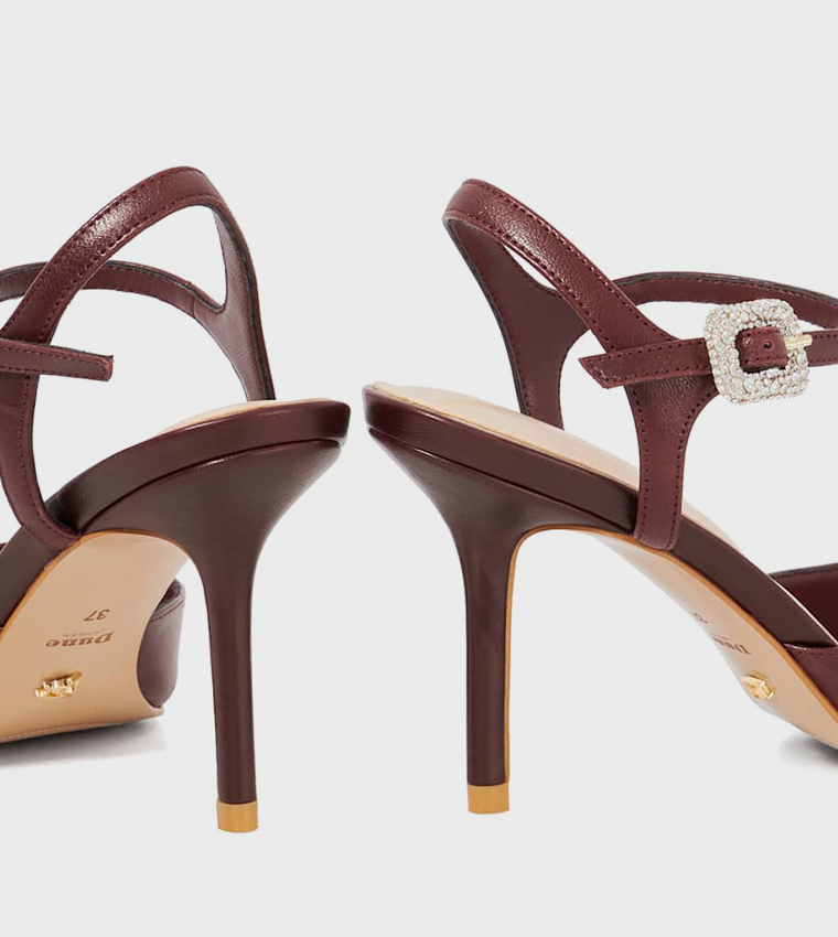 CHANNEL Ankle Strap Heel Pumps