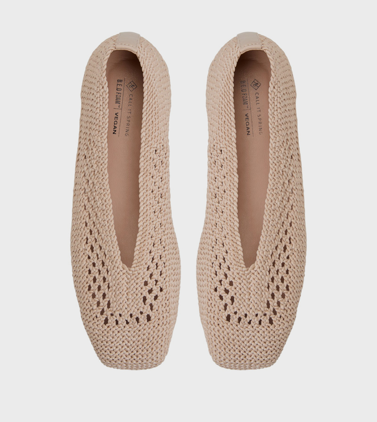 CHANTILLIE Woven Ballerinas