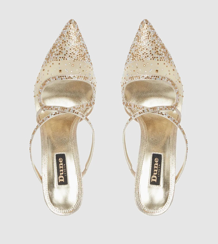 Buy Dune London Charisma Embellished High Heel Court Shoes Rose